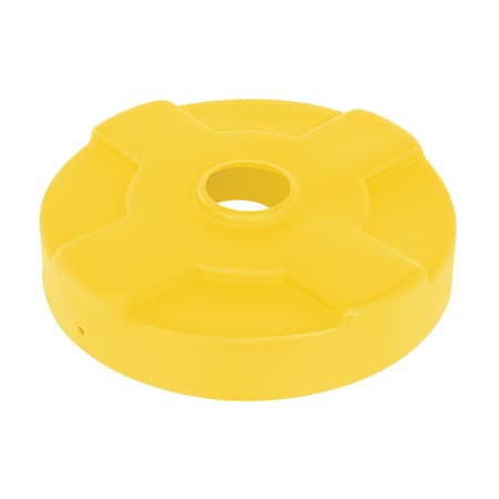 Vestil DRUM RECYCLING LID 30 GAL DRUM YELLOW DC-P-30-CAN-YL
